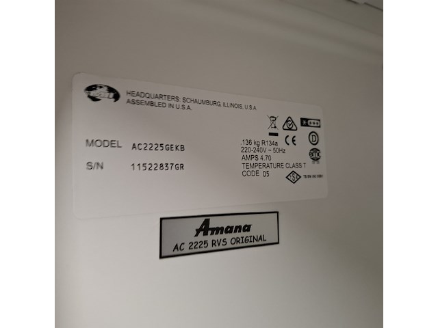 Amerikaanse koelkast no frost, amana, ac2225gekb, grijs / chroom - afbeelding 7 van  7
