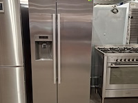 Amerikaanse koelkast no frost, bosch a+++, kad90l, grijs / chroom - afbeelding 1 van  7