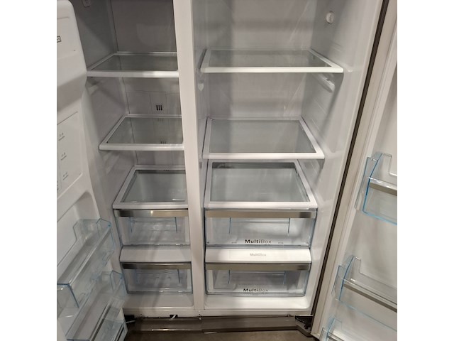 Amerikaanse koelkast no frost, bosch a+++, kad90l, grijs / chroom - afbeelding 6 van  7