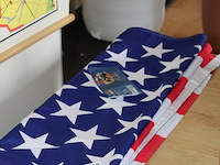 Amerikaanse vlag. afmeting 220 x 150 cm. - afbeelding 2 van  2