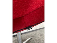 Amerland - draaibare wachtkamerstoel - warm rood - afbeelding 2 van  7