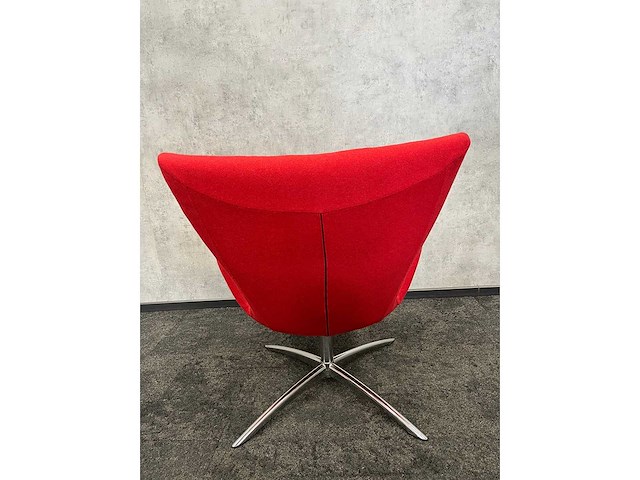 Amerland - draaibare wachtkamerstoel - warm rood - afbeelding 3 van  7