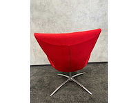 Amerland - draaibare wachtkamerstoel - warm rood - afbeelding 3 van  7