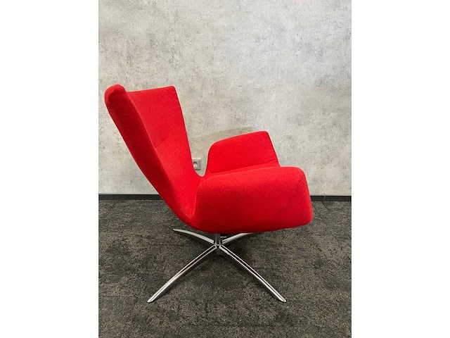 Amerland - draaibare wachtkamerstoel - warm rood - afbeelding 5 van  7