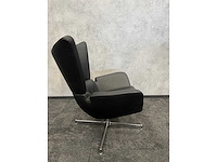 Amerland - lederen draaibare design fauteuil - afbeelding 4 van  8