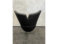 Amerland - lederen draaibare design fauteuil - afbeelding 7 van  8