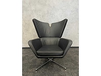 Amerland - lederen draaibare design fauteuil - afbeelding 8 van  8