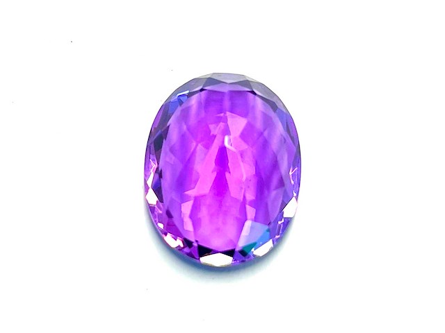 Amethist - grote natuurlijke amethist van zeer hoge kwaliteit 8.71 carat - afbeelding 4 van  5
