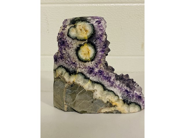 Amethist met gepolijste randen (uru), paars - afbeelding 3 van  5