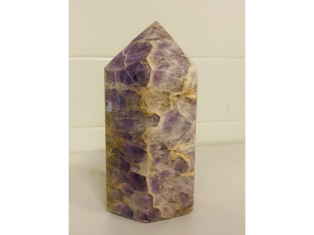 Amethist obelisk 6 -zijdig - afbeelding 1 van  6