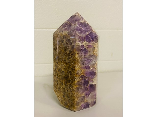 Amethist obelisk 6 -zijdig - afbeelding 2 van  6
