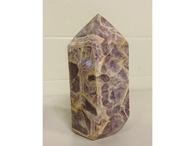 Amethist obelisk 6 -zijdig - afbeelding 5 van  6