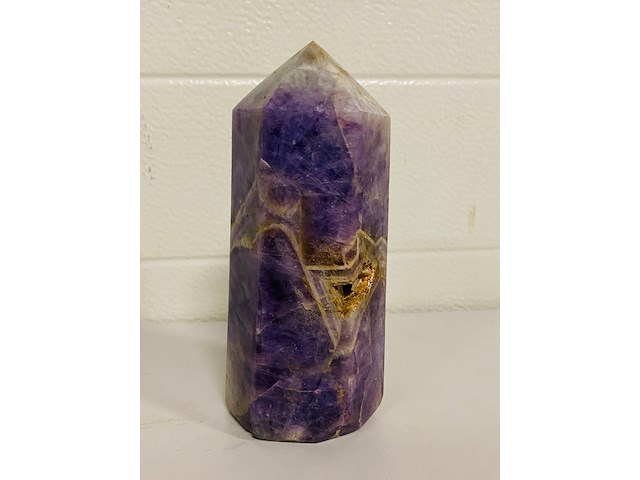 Amethist obelisk (6-zijdig) - afbeelding 2 van  5
