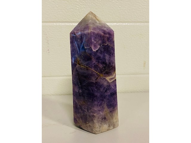 Amethist obelisk (6-zijdig) - afbeelding 4 van  5