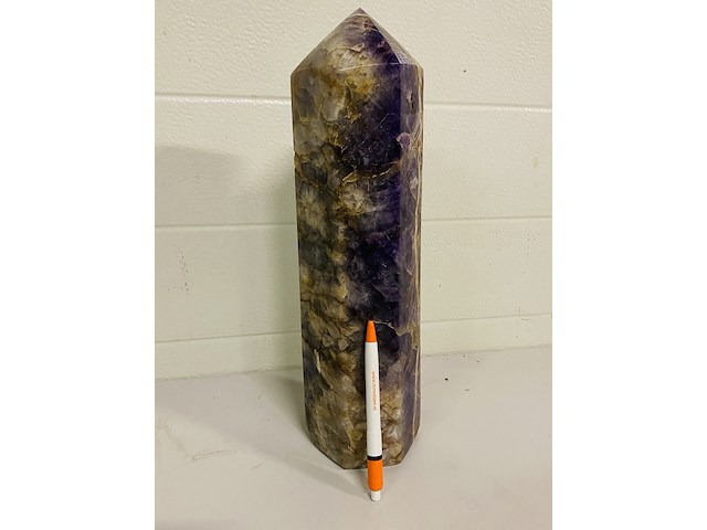 Amethist obelisk xxl - afbeelding 3 van  5