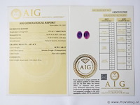 Amethyst 10.78ct aig certified - afbeelding 4 van  4