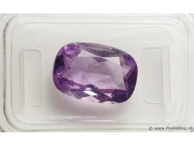 Amethyst 4.24ct aig certified - afbeelding 1 van  4