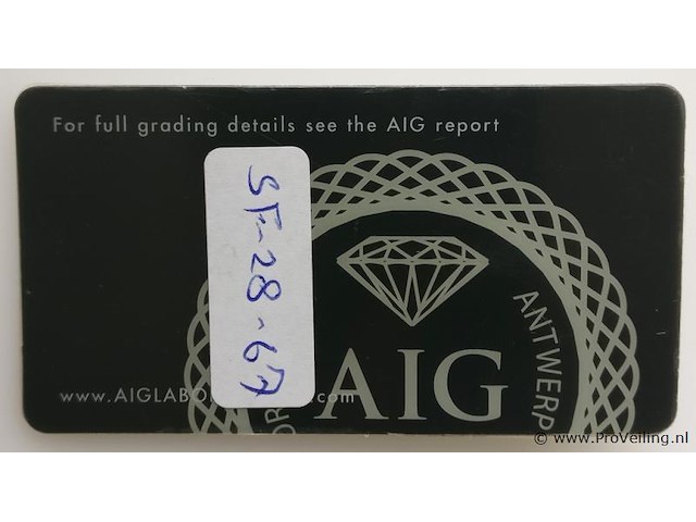 Amethyst 4.24ct aig certified - afbeelding 3 van  4