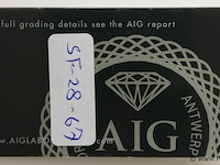 Amethyst 4.24ct aig certified - afbeelding 3 van  4