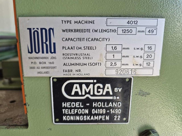 Amga/jörg - 4012 - afwikkelmachine - afbeelding 15 van  15