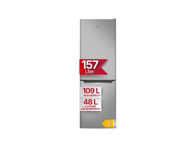 Amica akg 3840 koelvriescombinatie, vrijstaand, 144 cm, 157 l netto inhoud - afbeelding 1 van  6