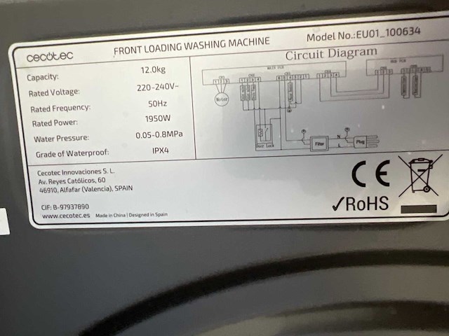 Amica evks 16172-1 koelkast | cecotec eu01_100634 wasmachine | bosch hb6b60fhs oven - afbeelding 1 van  1