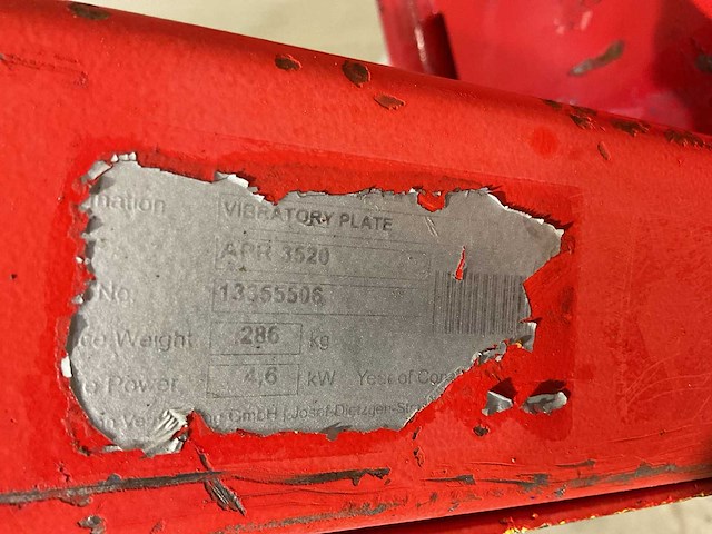 Ammann apr3520 trilplaat - afbeelding 4 van  5