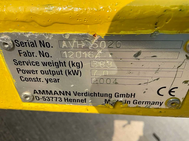 Ammann avh5020 trilplaat - afbeelding 6 van  8