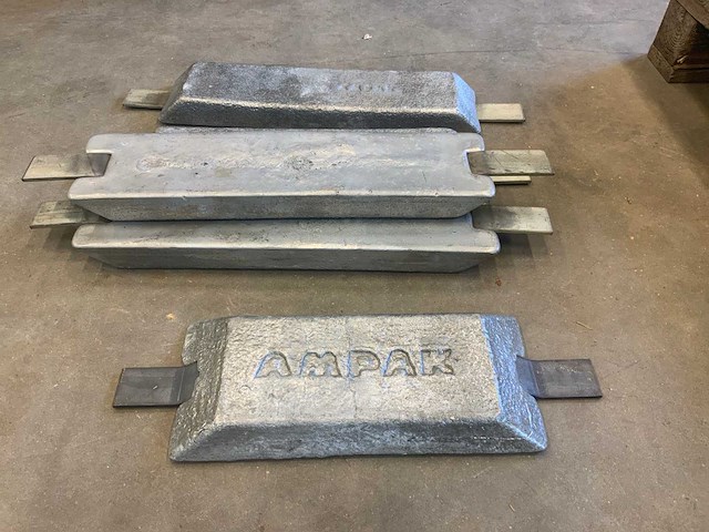 Ampak zink anodes met laslip (5x) - afbeelding 2 van  3