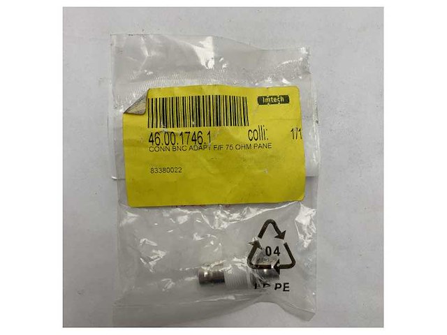 Amphenol rf 75 ohm vrouwelijke naar vrouwelijke connectoradapter voor maritieme coaxkabelverbindingen - f/f 75 - afbeelding 3 van  3