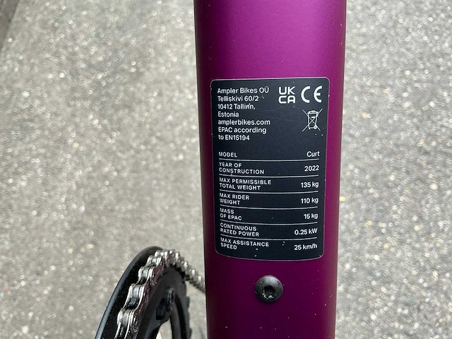 Ampler curt elektriche stadsfiets - afbeelding 2 van  10