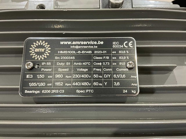 Amr - hms100l-6-b14b - elektromotor - afbeelding 6 van  6