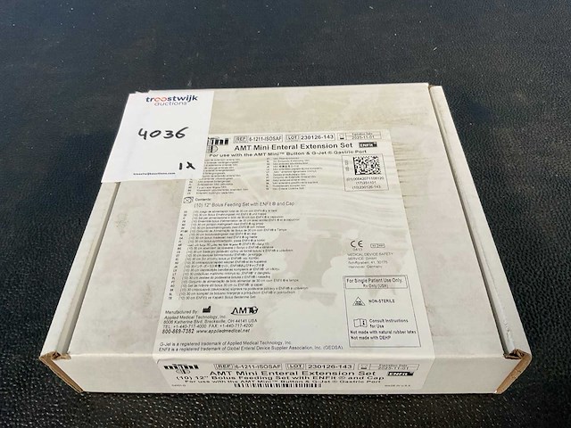 Amt - gastric extension set bolus,straight angle(ds/10) - afbeelding 4 van  4