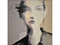 Ana nunez - acryl/mixed media op doek - 60 x 60