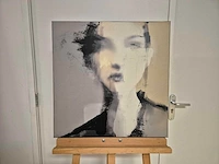 Ana nunez - acryl/mixed media op doek - 60 x 60 - afbeelding 2 van  4