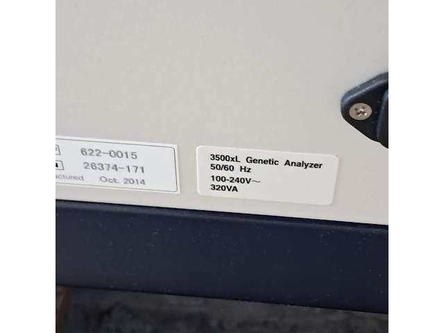 Analysesysteem, applied biosystems hitachi, 3500xl genetic analyzer, 2014 - afbeelding 7 van  9