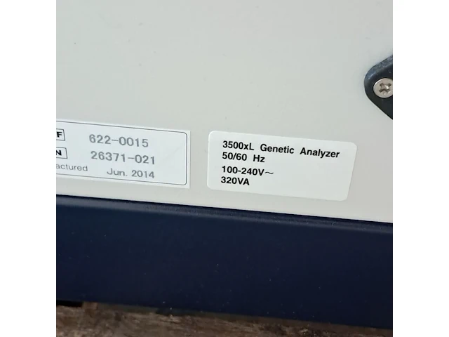 Analysesysteem, applied biosystems hitachi, 3500xl genetic analyzer, 2014 - afbeelding 8 van  9