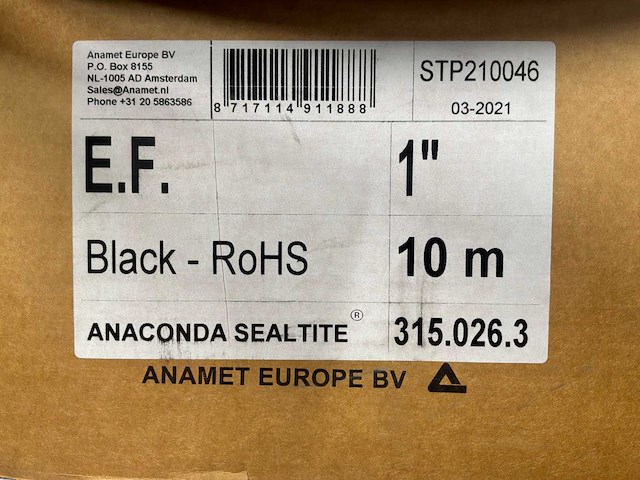 Anamet europe anaconda sealtite e.f. rol flexibele beschermslang 10 meter (4x) - afbeelding 5 van  5