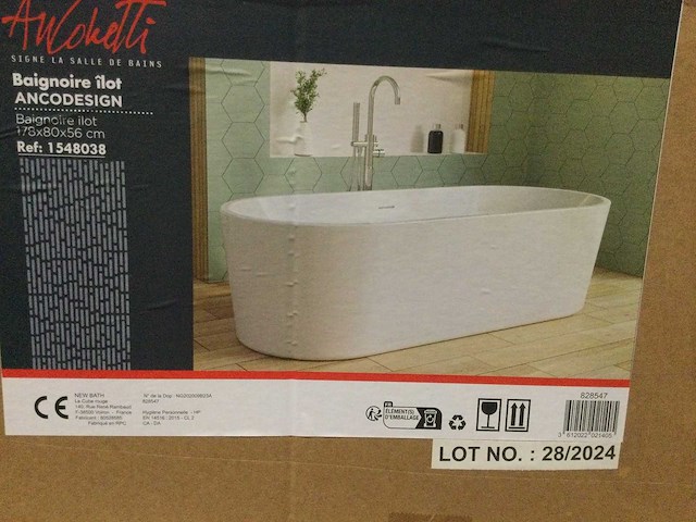 Anconetti - ancodesign - vrijstaand bad 178x80 cm - afbeelding 2 van  4