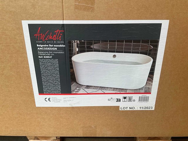 Anconetti ancodesign 828547 vrijstaande bad - afbeelding 2 van  3