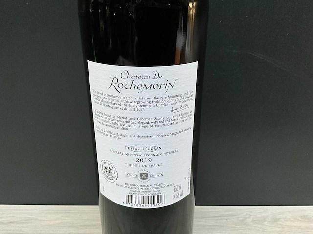 André lurton château de rochemorin, pessac-léognan 2019 (6x) - afbeelding 4 van  4
