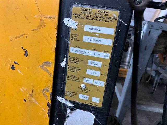 Andrew sykes hd580a bouwdroger - afbeelding 6 van  6