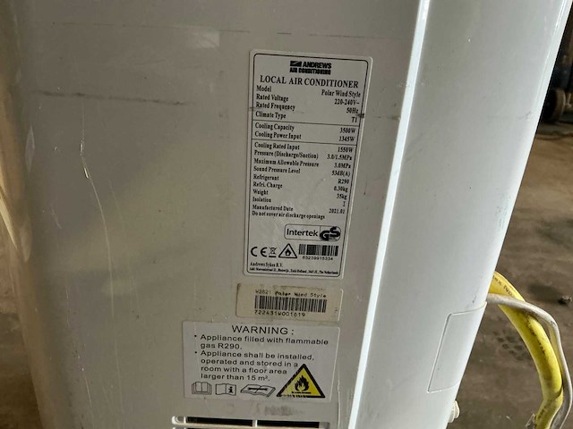 Andrews mobiele airco - afbeelding 5 van  6