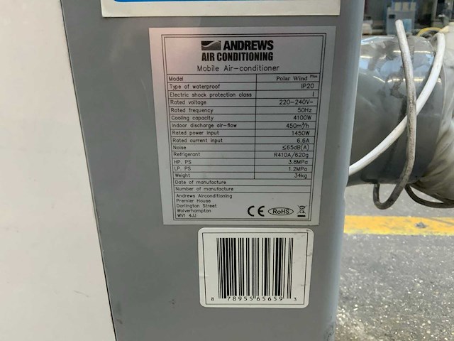 Andrews polar wind mobiele airco - afbeelding 4 van  4