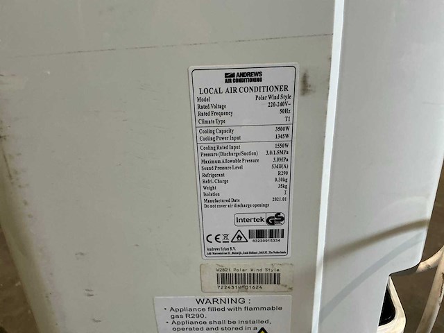 Andrews polar wind mobiele airco - afbeelding 4 van  4