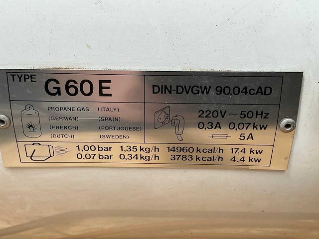 Andrews sykes g60e propaanheater - afbeelding 3 van  4