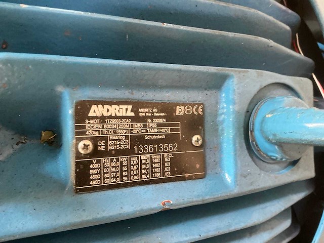 Andritz 1tz9503-2ca2 elektromotor - afbeelding 4 van  5