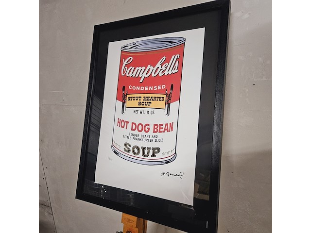 Andy warhol - lithograaf - ''campbell's soup'' - afbeelding 1 van  7