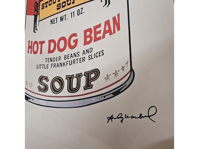 Andy warhol - lithograaf - ''campbell's soup'' - afbeelding 4 van  7