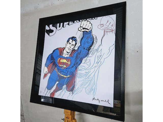Andy warhol - lithograaf - ''superman'' - afbeelding 1 van  7